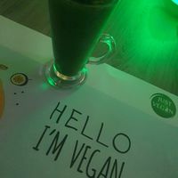 Green smoothie at Just Vegan - Marina Walk Pearl in Dubai