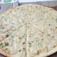 Garlic Cheese Pizza  #Veganuary at Just Vegan - Marina Walk Pearl in Dubai