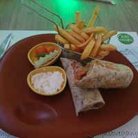 Shawarma at Just Vegan - Marina Walk Pearl in Dubai