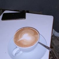 vegan milk coffee  at GM 26 in Berlin