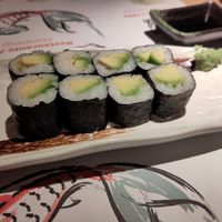Maki de avocado at Dumplings in Barcelona
