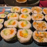 Vegeterian sushi at Dumplings in Barcelona