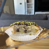 Chocolate and pistachio tart  at efrem in Turin