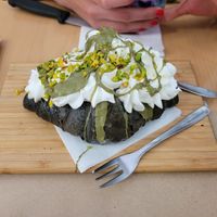 As dessert, we got the pistachio pastry which was delicious! at efrem in Turin