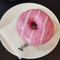 Donut al lampone at efrem in Turin