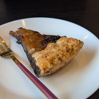 Chocolate and apricot tart at efrem in Turin