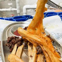 Meaty Impossible mozzarella fries at 404Plant in Hong Kong Island