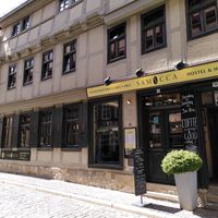 Store front at Samocca in Quedlinburg