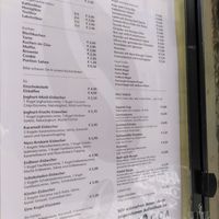 Menu at Samocca in Quedlinburg