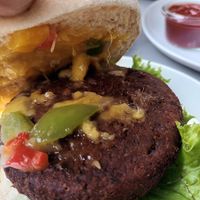 Beef style burger at Samocca in Quedlinburg