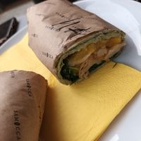 Chicken style wrap at Samocca in Quedlinburg