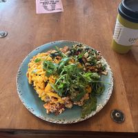 Vegan tofu scramble — not always on menu so always ask if available   at Snapdragon in Vashon Island