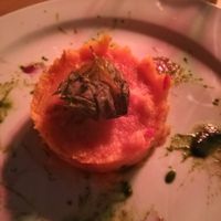 Purea di patate dolci e peperoni at MiBiò bistrot in Milan