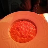 Risotto di zucca at MiBiò bistrot in Milan
