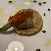 potato flan  at MiBiò bistrot in Milan