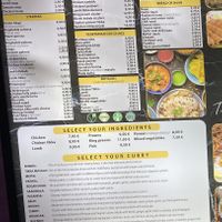Current menu 1/2 at Mint in Tenerife