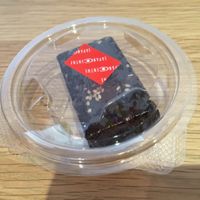 GF/vegan flaxseed sesame brownie at Japan Centre in London