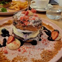 French toast special at Plant Vibes Cafe in Bowen Hills