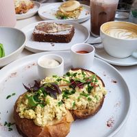 Scrambled tofj at Plant Vibes Cafe in Bowen Hills