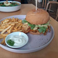 1st Visit: Lasagna burger at Plant Vibes Cafe in Bowen Hills