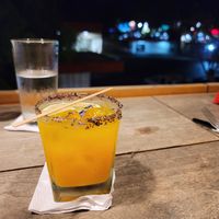 Passion fruit Jalapeño Margarita at SER Restaurante in Nosara