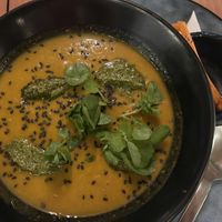 Carrot Cream Soup at SER Restaurante in Nosara