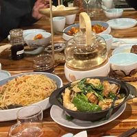 Just some of the dishes  we selected... at Green Sprouts Vegetarian in Neutral Bay