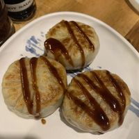 Pan fried cabbage dumplings   at Green Sprouts Vegetarian in Neutral Bay