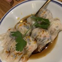 Spicy chili wontons   at Green Sprouts Vegetarian in Neutral Bay