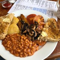The vegan breakfast. at Bosun's Bite in Rye Harbour