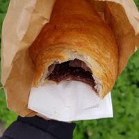 Vegan chocolate croissant at Tegut in Munich