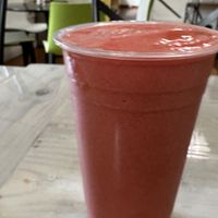 Smoothie, unfortunately served in plastic  at Kiki's Fresh Bowls in Evergreen