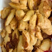 Some of the best macaroni and cheese I’ve ever had at Frankly Plant Based Kitchen in Toledo