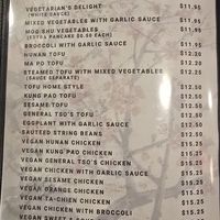 VEGAtariaN options at Chopstick House in Canton