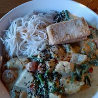 Yellow Curry Bowl w/ tofu add on at Tap & Vine at 559 in Medford