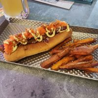 Hot dog at El Garaje in Valencia