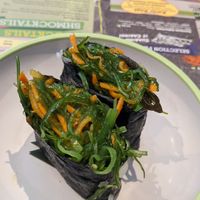 Seaweed salad at Sakushi in Sheffield
