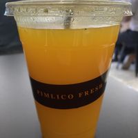 Lovely fresh juices   at Pimlico Fresh in South West London