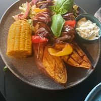 Vegansk Grillspyd at Teateret in Kristiansand