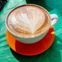 Dirty Chai Latte with soy milk at Maxico in Los Barriles