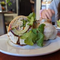 Hoison Tofu Wrap (vegan) at Bunny's Nook Kitchen in Victoria