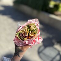 Hoisin tofu wrap  at Bunny's Nook Kitchen in Victoria