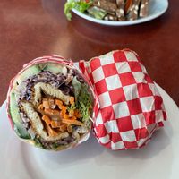 Hoisin tofu wrap at Bunny's Nook Kitchen in Victoria