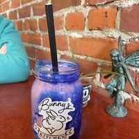Indigo smoothie at Bunny's Nook Kitchen in Victoria