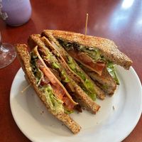 Pesto avocado clubhouse at Bunny's Nook Kitchen in Victoria