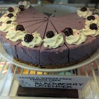 Blackberry-lavender Cheezecake at Bunny's Nook Kitchen in Victoria