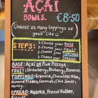 Acai bowls at Under the Clock Cafe in Waterford
