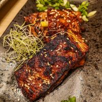 Life-changing vegan ribs. The consistency is amazing at Vegan AF Ramen in Krakow