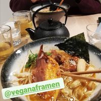 BBQ Miso 🖤💜 at Vegan AF Ramen in Krakow