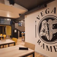 decor at Vegan AF Ramen in Krakow